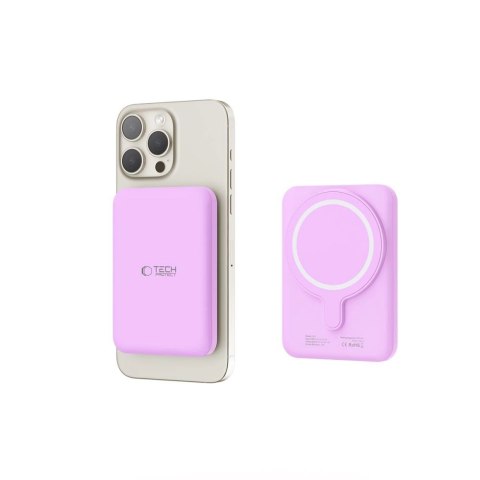 Powerbank Tech-Protect LifeMag MagSafe PB10 5000 mAh - różowy