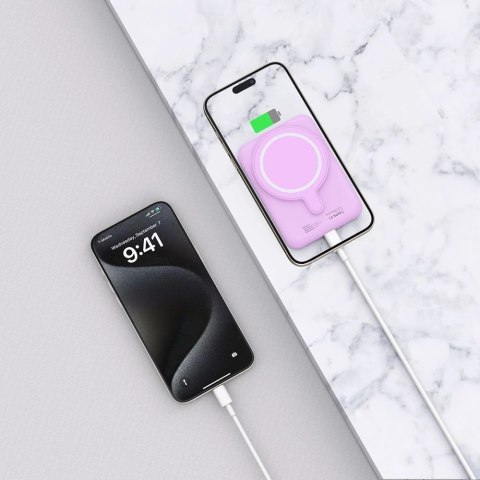 Powerbank Tech-Protect LifeMag MagSafe PB10 5000 mAh - różowy