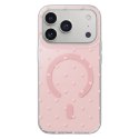 Nakładka Bubble Dots Mag do Samsung S24 / S25 różowa