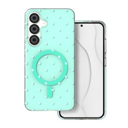 Nakładka Bubble Dots Mag do Samsung S24 / S25 zielona