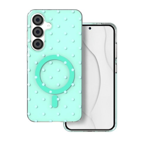 Nakładka Bubble Dots Mag do Samsung S24 / S25 zielona