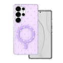 Nakładka Bubble Dots Mag do Samsung S25 Ultra fioletowa