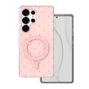 Nakładka Bubble Dots Mag do Samsung S25 Ultra różowa