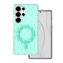 Nakładka Bubble Dots Mag do Samsung S25 Ultra zielona