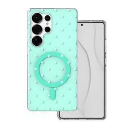 Nakładka Bubble Dots Mag do Samsung S25 Ultra zielona