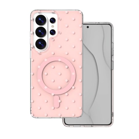 Nakładka Bubble Dots Mag do Samsung S26 Ultra różowa