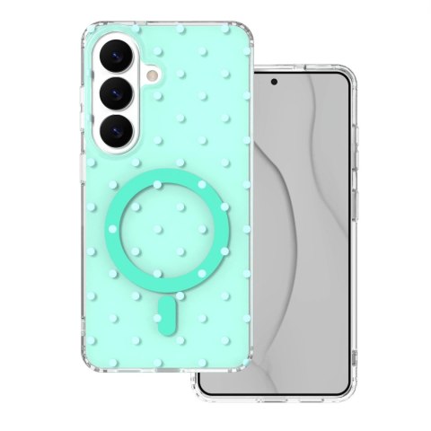 Nakładka Bubble Dots Mag do Samsung S26 zielona
