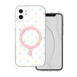 Nakładka Bubble Dots Mag do iPhone 11 biała