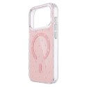 Nakładka Bubble Dots Mag do iphone 16 Pro 6,3" różowa