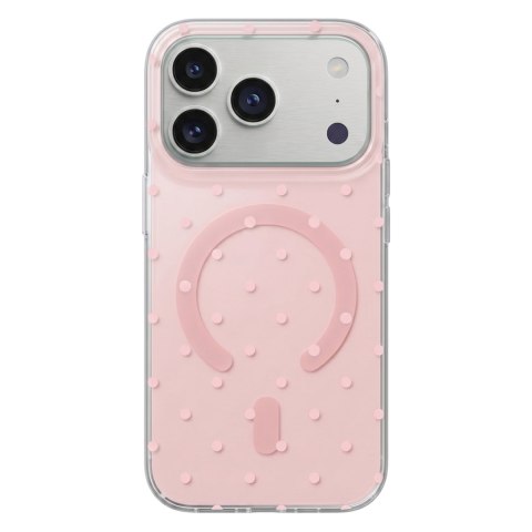 Nakładka Bubble Dots Mag do iphone 16 Pro 6,3" różowa
