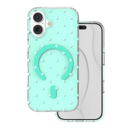 Nakładka Bubble Dots Mag do iphone 17 6,3'' zielona