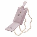 Pikowana torebka / saszetka na telefon 19*10,5*2cm, PURPLE / FIOLETOWY
