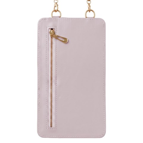 Pikowana torebka / saszetka na telefon 19*10,5*2cm, PURPLE / FIOLETOWY