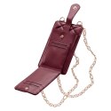 Pikowana torebka / saszetka na telefon 19*10,5*2cm, RED / CZERWONY
