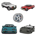 Sticker 3D Fast cars zestaw 5 szt