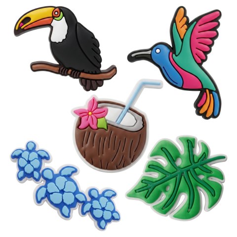 Sticker 3D Tropical birds zestaw 5 szt