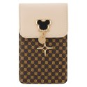 Torebka / saszetka na telefon Mouse 19*12*2cm, BEIGE / BEŻOWY
