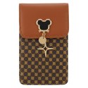 Torebka / saszetka na telefon Mouse 19*12*2cm, BROWN / BRĄZOWY