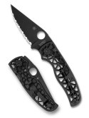 Nóż składany Spyderco Edgerati Black Aluminium, Black DLC CPM S30V by Sal Glesser (C266BKALBKP)