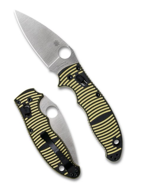 Nóż składany Spyderco Manix 2 Salt Yellow-Black G10, Satin MagnaCut by Eric Glesser (C101GBKYLMCP2)