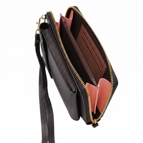 Torebka / saszetka na telefon z funkcją portfela, (18*11*5cm), BLACK / CZARNY