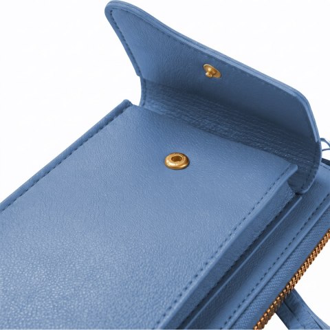 Torebka / saszetka na telefon z funkcją portfela, (18*11*5cm), BLUE / NIEBIESKI