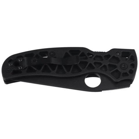 Nóż składany Spyderco Edgerati Black Aluminium, Black DLC CPM S30V by Sal Glesser (C266BKALBKP)