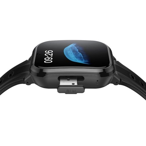 Smartwatch dla dzieci 1,69" 4G GPS z funkcją rozmowy Hoco Y108 czarny