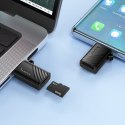 Czytnik kart TF 2.0 USB-C Hoco HB53 czarny