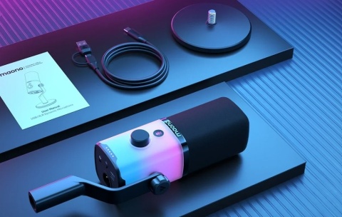 Mikrofon MAONO PD100X RGB USB/XLR (czarny)