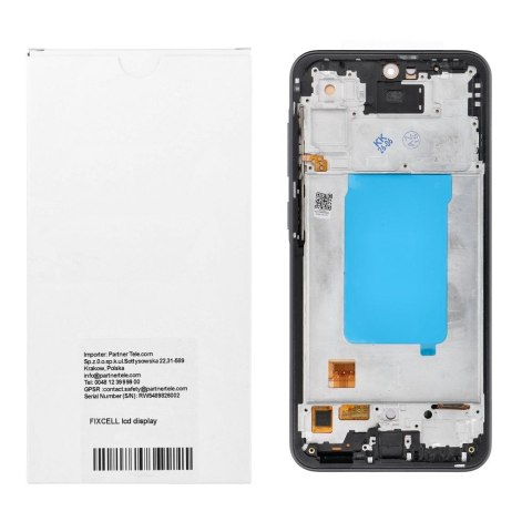REWA wyświetlacz LCD do SAMSUNG A36 OLED czarny z ramka