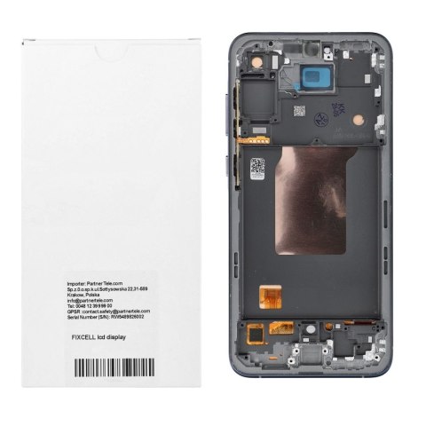 REWA wyświetlacz LCD do SAMSUNG A55 OLED czarny z ramka