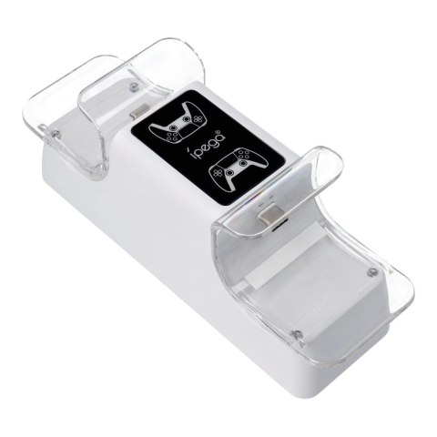 Stacja ładująca podwójna do padów PS5 DualSense iPega P5003 biała