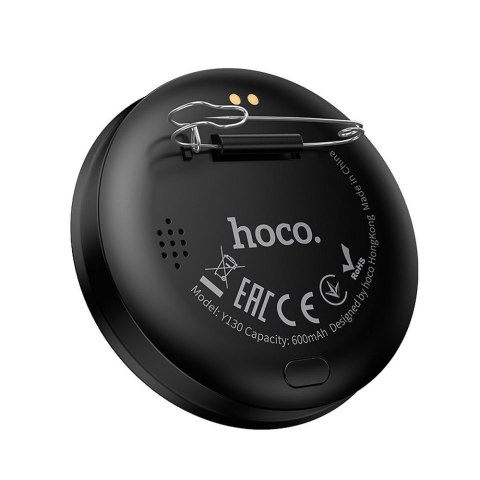 Wyświetlacz bezprzewodowy przypinka 1,85" 360p Hoco Y130 czarny