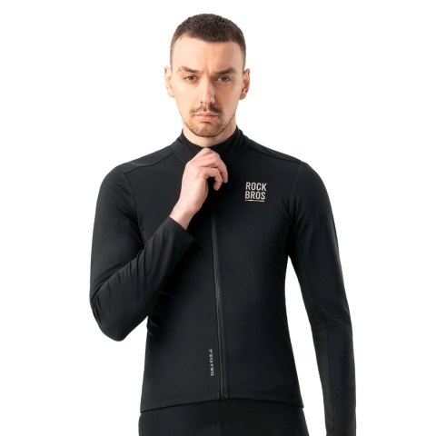 Bluza rowerowa Rockbros TLWT001 ROAD TO SKY wiatroszczelna ocieplana L - czarna