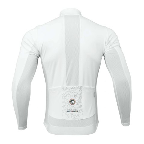 Bluza rowerowa Rockbros TLWT001 ROAD TO SKY wiatroszczelna ocieplana M - biała