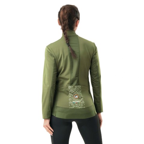 Bluza rowerowa Rockbros TLWT001 ROAD TO SKY wiatroszczelna ocieplana M - zielona