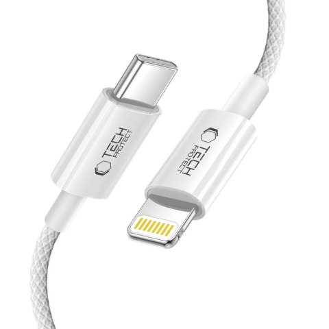 Kabel Tech-Protect UltraBoost USB-C / Lightning PD27W/3A 200 cm - szary