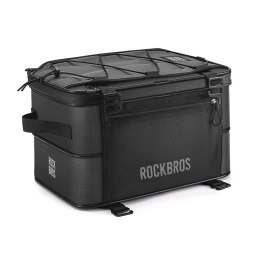 Torba rowerowa Rockbros A30 ROAD TO SKY składana na bagażnik 15-30 l - czarna