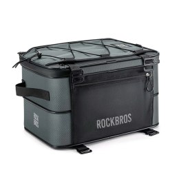Torba rowerowa Rockbros A30 ROAD TO SKY składana na bagażnik 15-30 l - szara