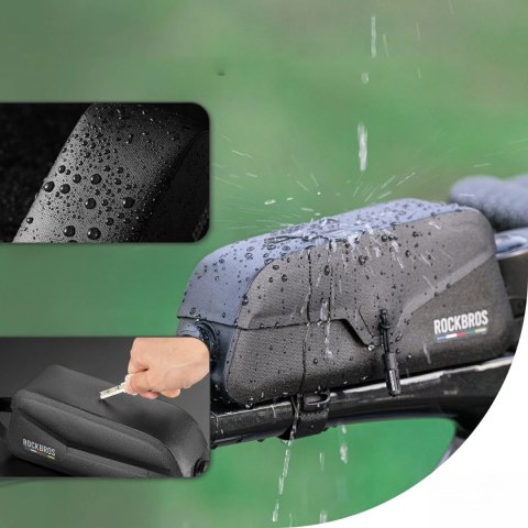 Torba rowerowa Rockbros AS-134 ROAD TO SKY wodoodporna na ramę 0,6 l - czarna