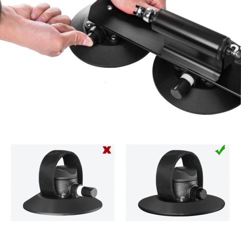 Bagażnik dachowy Rockbros XP1001 na przyssawkach na 1 rower - czarny