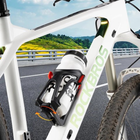 Uchwyt na bidon Rockbros 31210029 na motocykl - czarno-czerwony