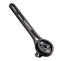 Uchwyt na licznik rowerowy Rockbros FK-307W włókno węglowe - czarny
