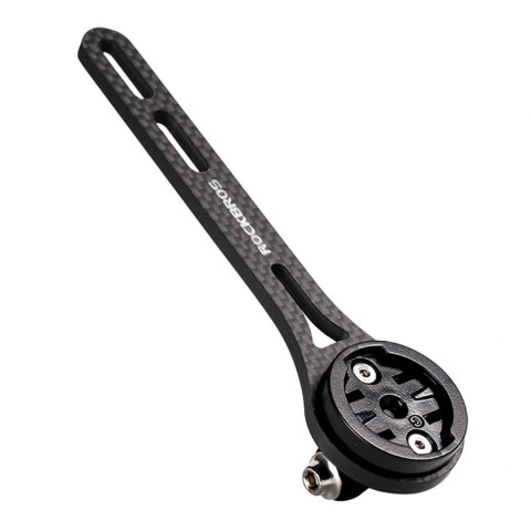 Uchwyt na licznik rowerowy Rockbros FK-307W włókno węglowe - czarny