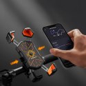 Uchwyt na telefon Rockbros HW-117 zaciskowy na kierownicę - czarno-pomarańczowy