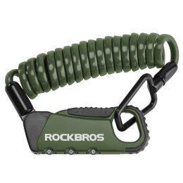 Zapięcie rowerowe Rockbros RBK6N na szyfr - zielone
