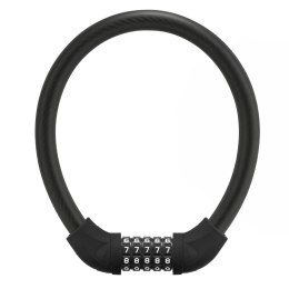 Zapięcie rowerowe Rockbros RKS870-BK na szyfr linka stalowa 85 cm - czarne