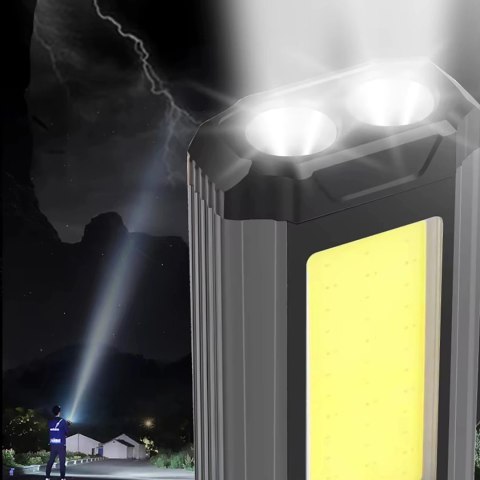 Lampa robocza Wozinsky WLR-15W 15 W 1500 lm diody CREE IPX6 z funkcją powerbanku - szara