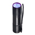 Latarka UV Wozinsky WLD-9L IP65 do wykrywania śladów - czarna